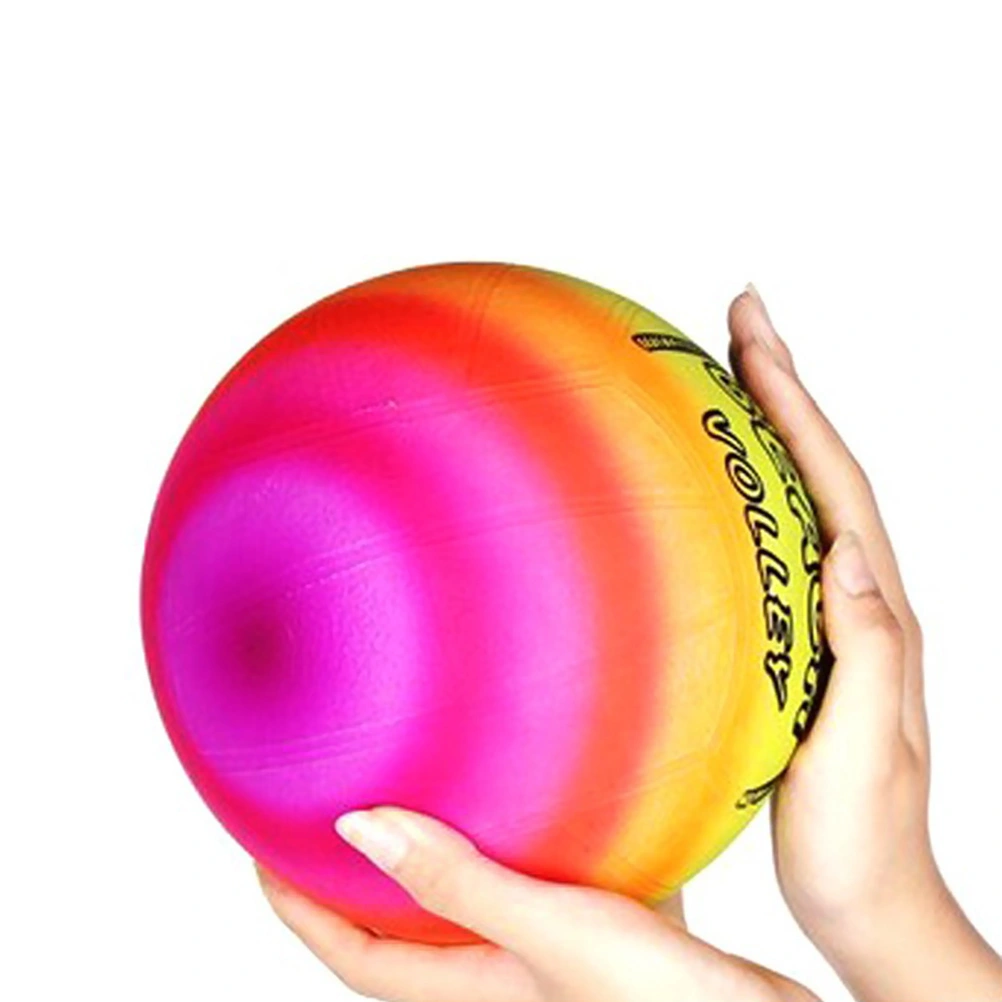 Rainbow Balls Sports Play Ball Kickball Handball Toy for Indoor Outdoor Playground Activities