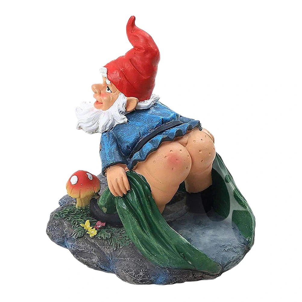 Resin Garden Gnome Downspout Cover Decorative Gutter Drain Spout Decoration