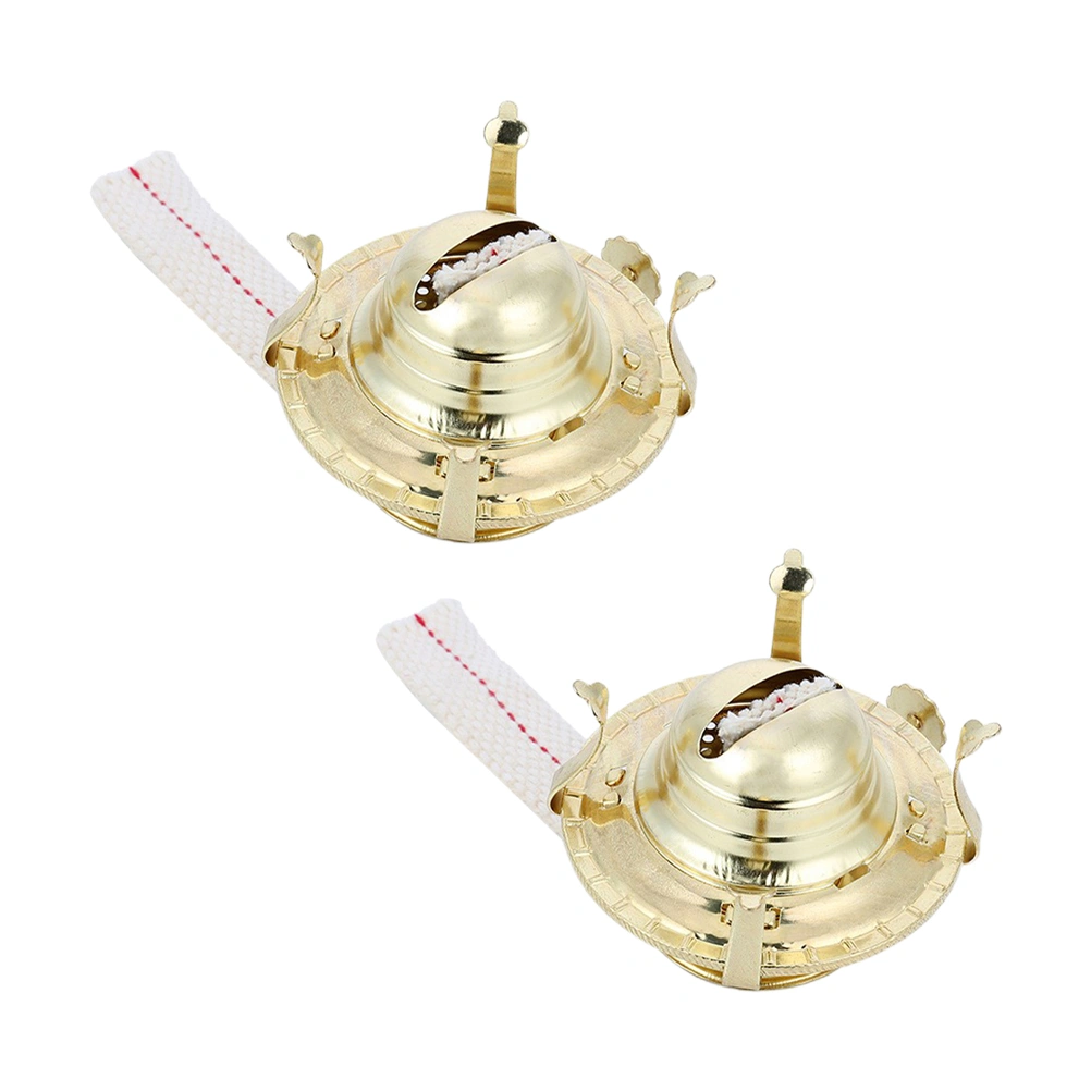 2 Sets Kerosene Lamp Burner Oil Lamp Wick Replacement Kerosene Lamp Part