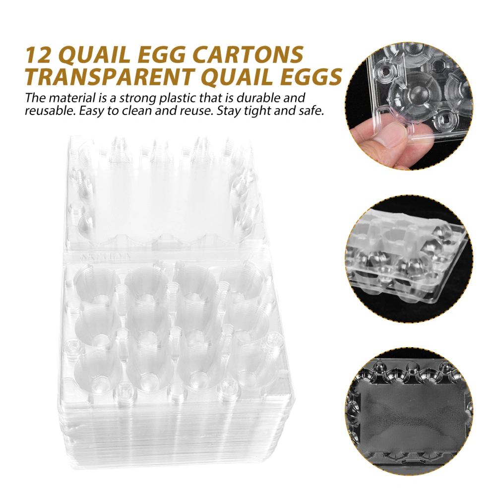 50pcs Household Quail Eggs Storage Trays Egg Storage Organizer with Cover