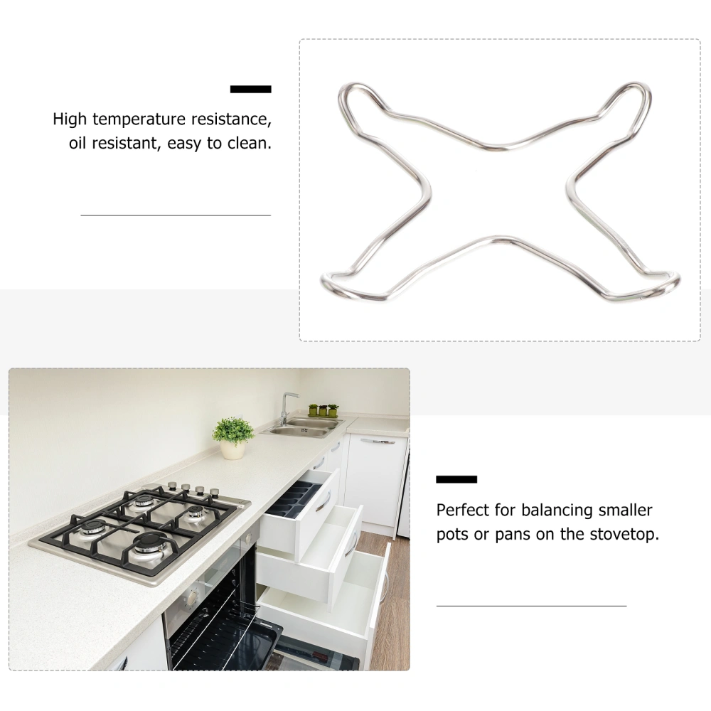 Multifunctional Gas Stove Stand Stainless Steel Gas Stove Rack Durable Small Pan Support Rack for Home Kitchen