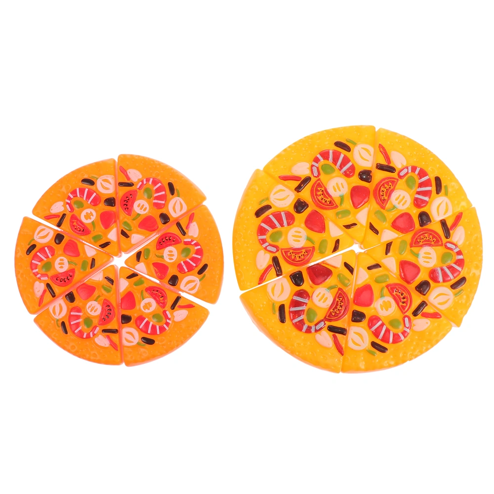 2pcs Kids Pizza Cutting Toys Simulation Pizza Toys Children Pizza Cutting Toy