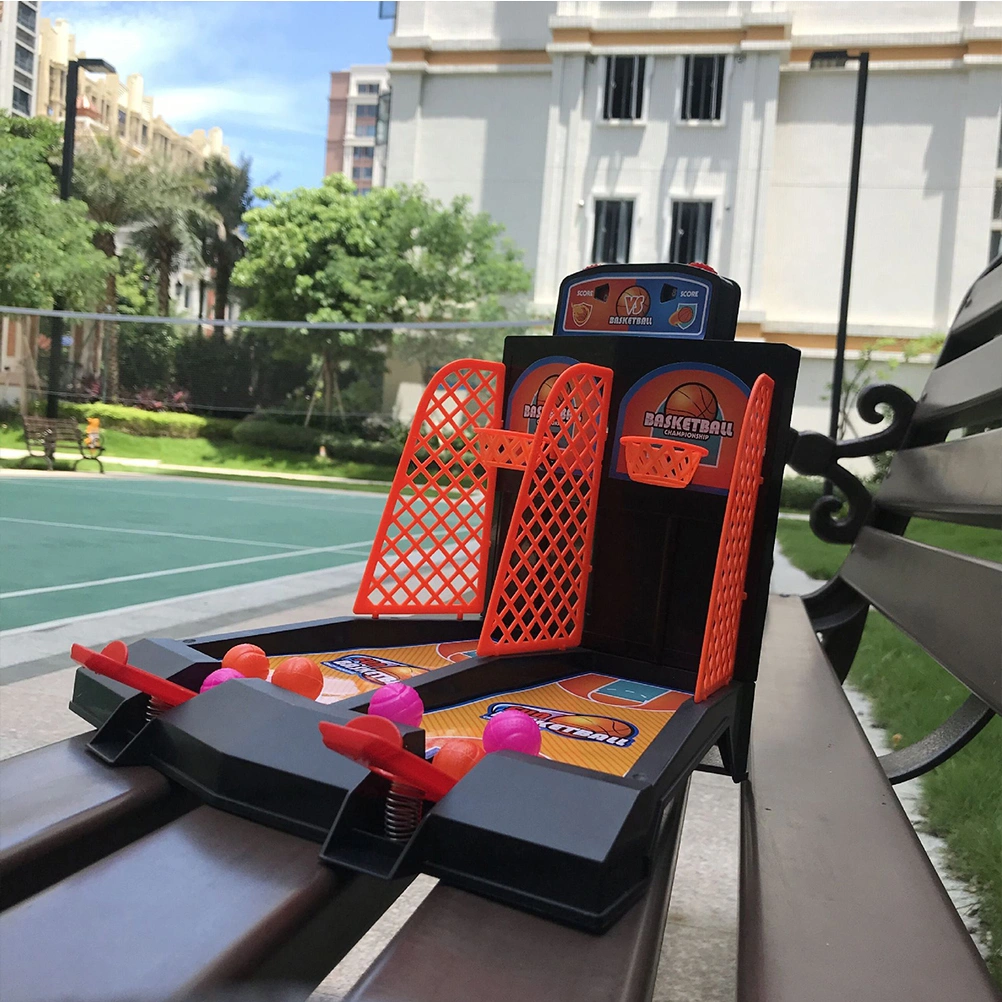 1 Set Basketball Shooting Game Toy Double People Desktop Game Toy for Kids