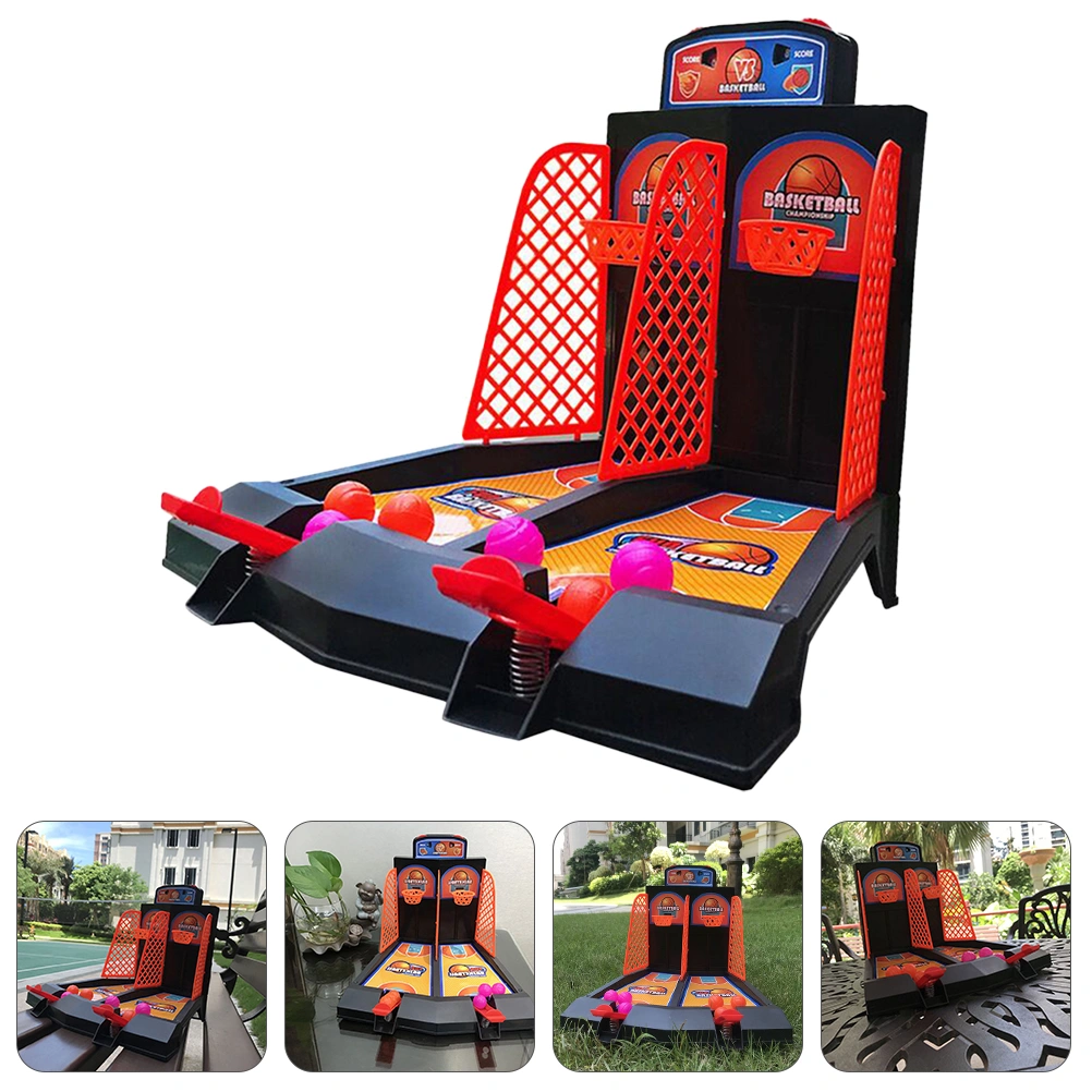 1 Set Basketball Shooting Game Toy Double People Desktop Game Toy for Kids
