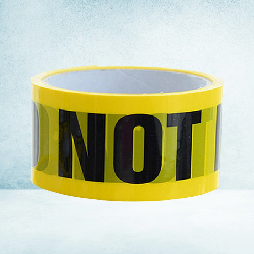 DO NOT ENTER Safety Tape Wear-resistant Safe Self Adhesive Sticker PVC Warning Tape for Walls Floors Pipes
