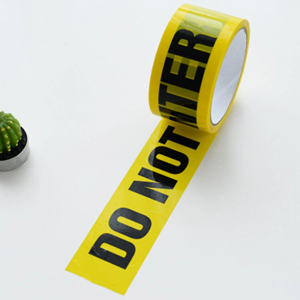 DO NOT ENTER Safety Tape Wear-resistant Safe Self Adhesive Sticker PVC Warning Tape for Walls Floors Pipes