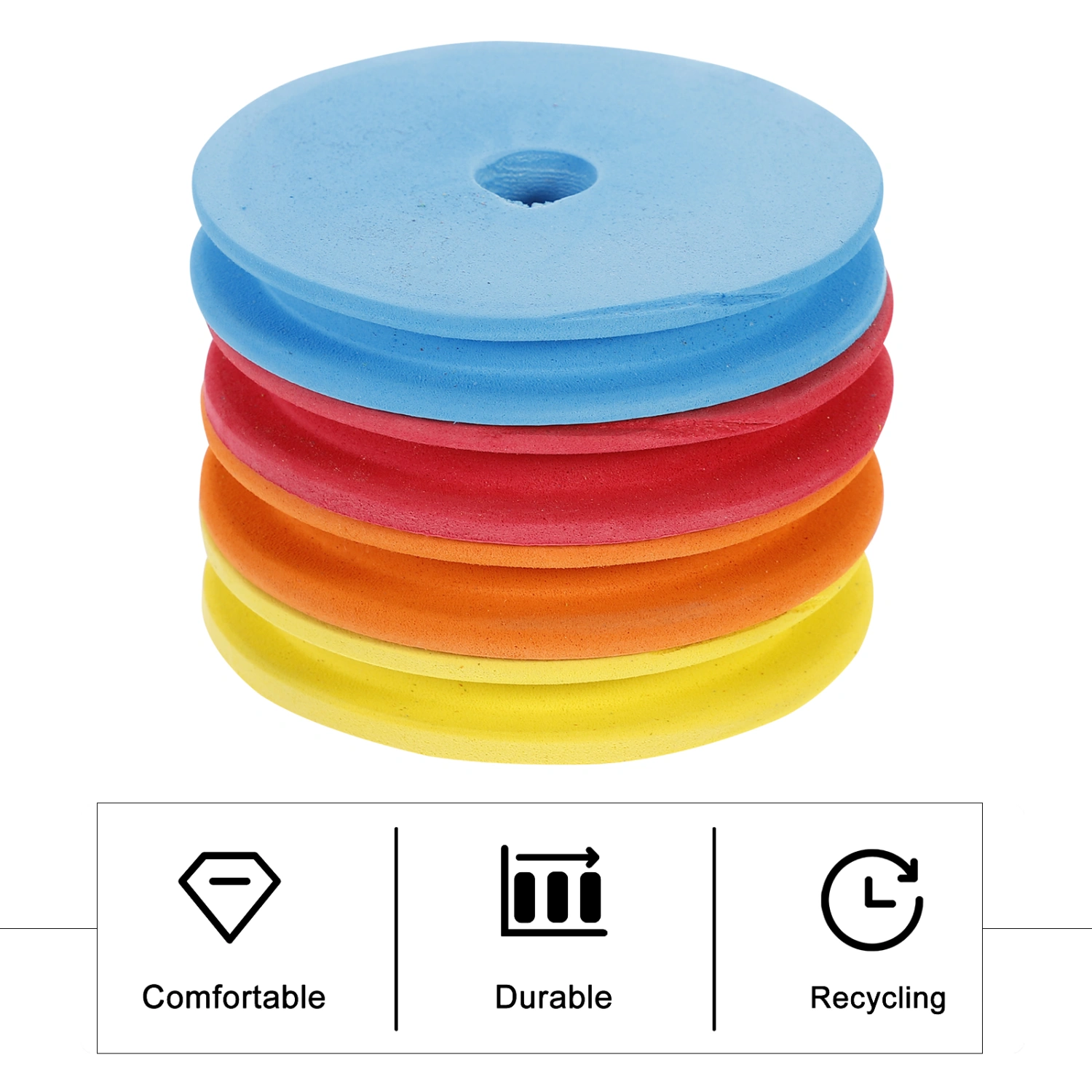 10PCS 3.95 Inch Large Size Fishing Line Coil Bobbin Fishing Line Holder(Random Color)