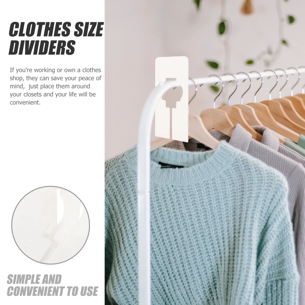 10pcs Clothes Size Dividers Closet Size Dividers Closet Hanger Separators