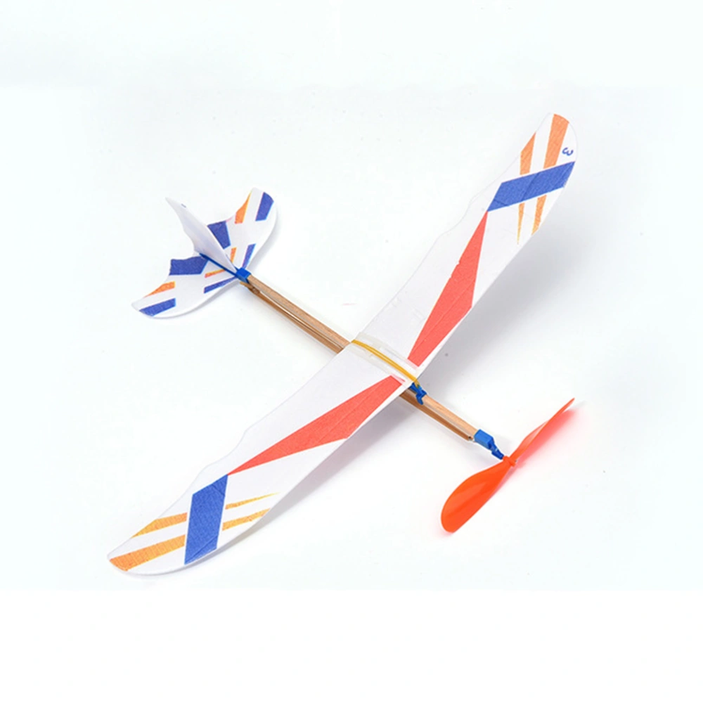 3pcs DIY Creative Aircraft Model Delicate Bird Design Plane Model  Rubber Band Powered Aircraft Educational Toy (Random Pattern)