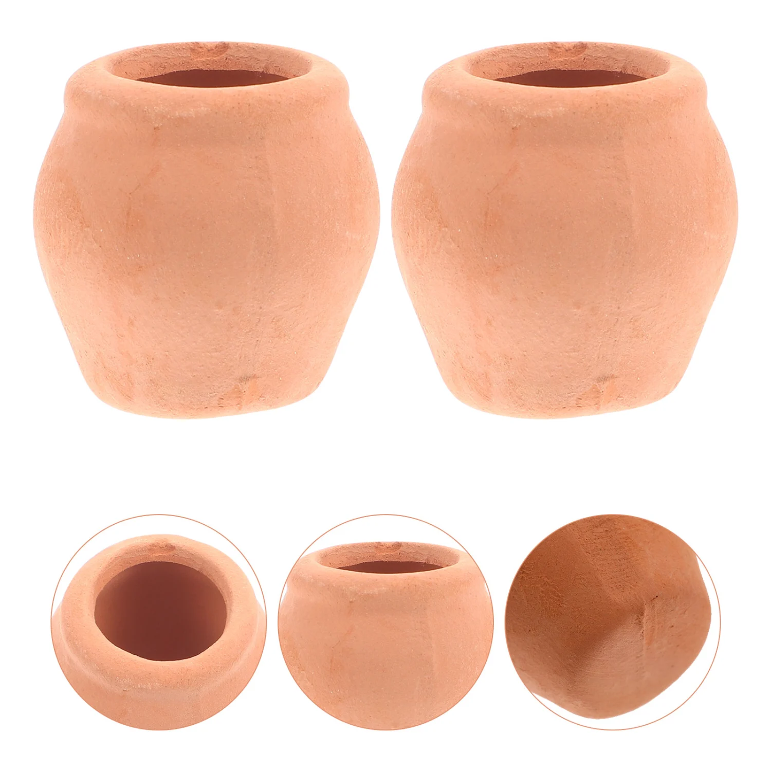 8pcs Mini Clay Planter Pots Small Ceramic Succulents Planter Pots Mini Ceramic Plant Pot