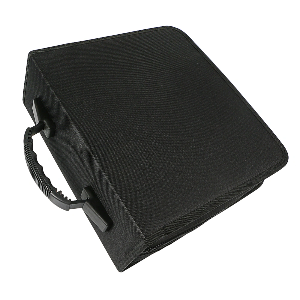 320 Discs Portable CD DVD Wallet Holder Bag Case Album Organizer Media Storage Box(Black)