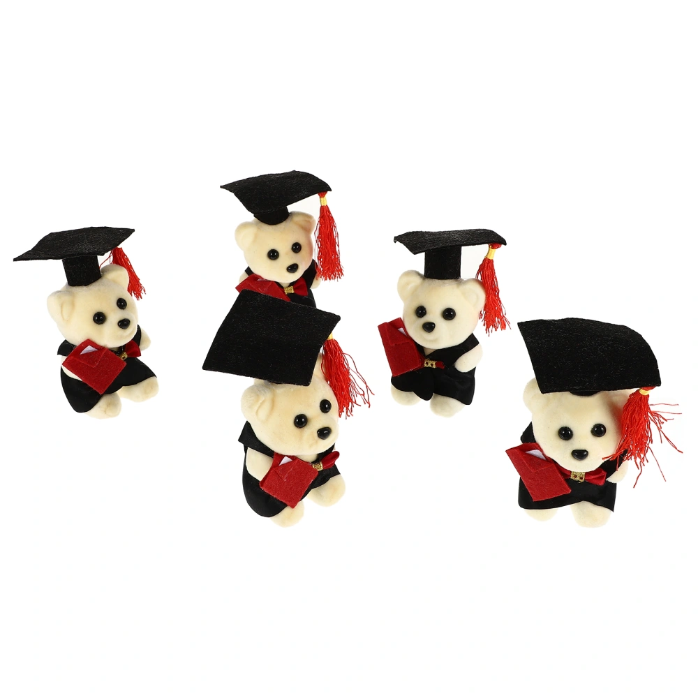 5PCS Bear Graduation in Multi-functional Lovely Bear Graduation (With Cap)