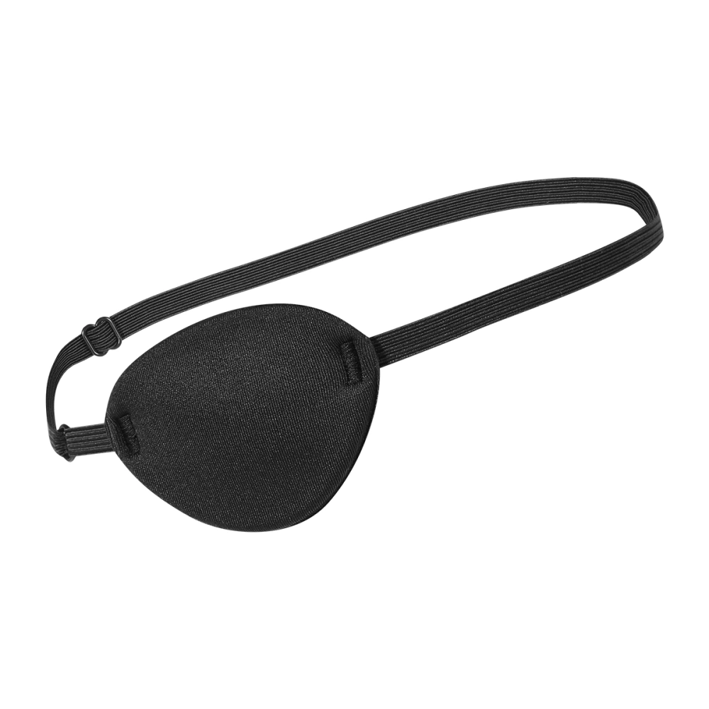 ROSENICE and Comfortable Single Eye Mask Adjustable Pirate Style Eye Cover for Adult (Black)