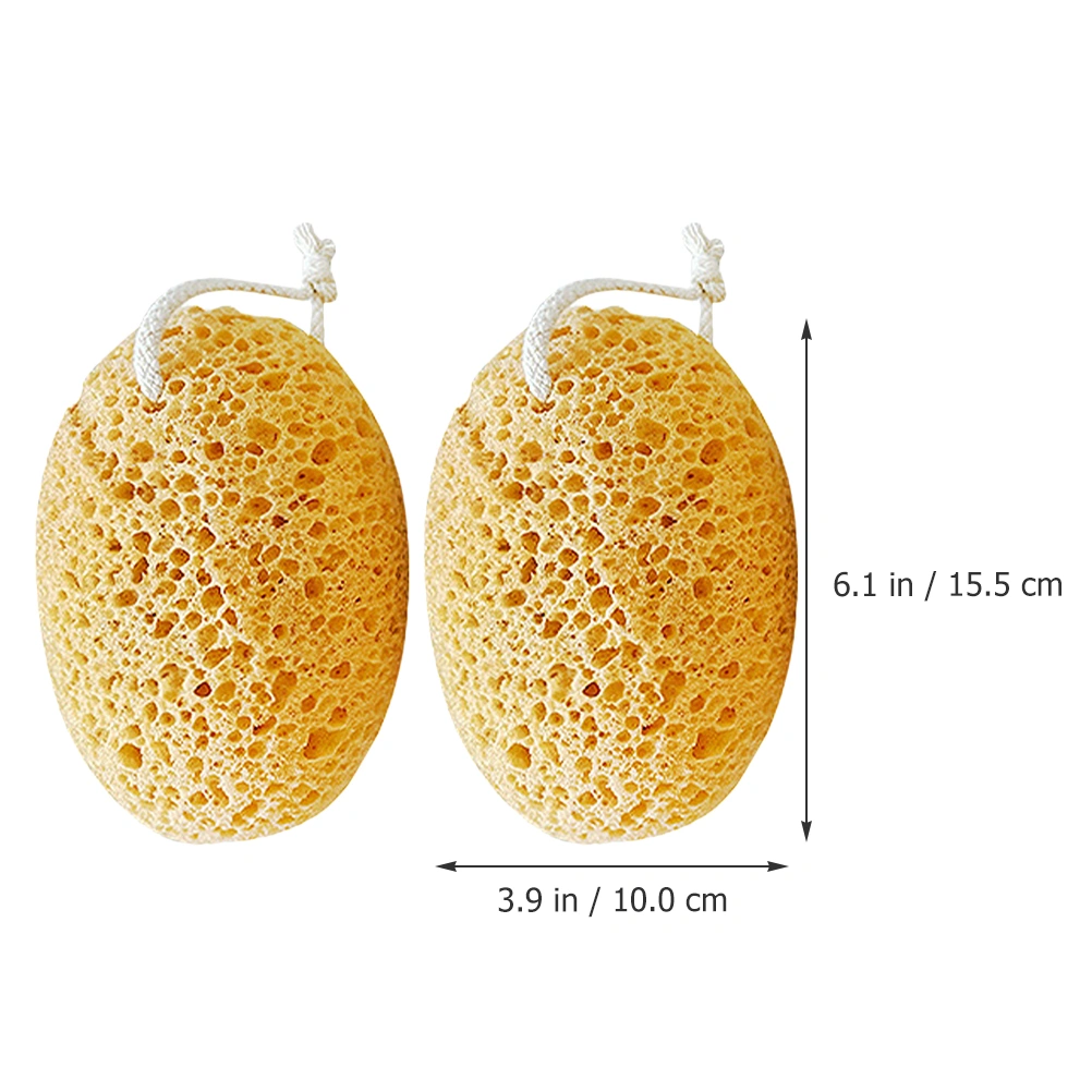 2pcs Bath Sponge Body Scrubber Exfoliating Sponges Bath Scrubber Shower Supplies