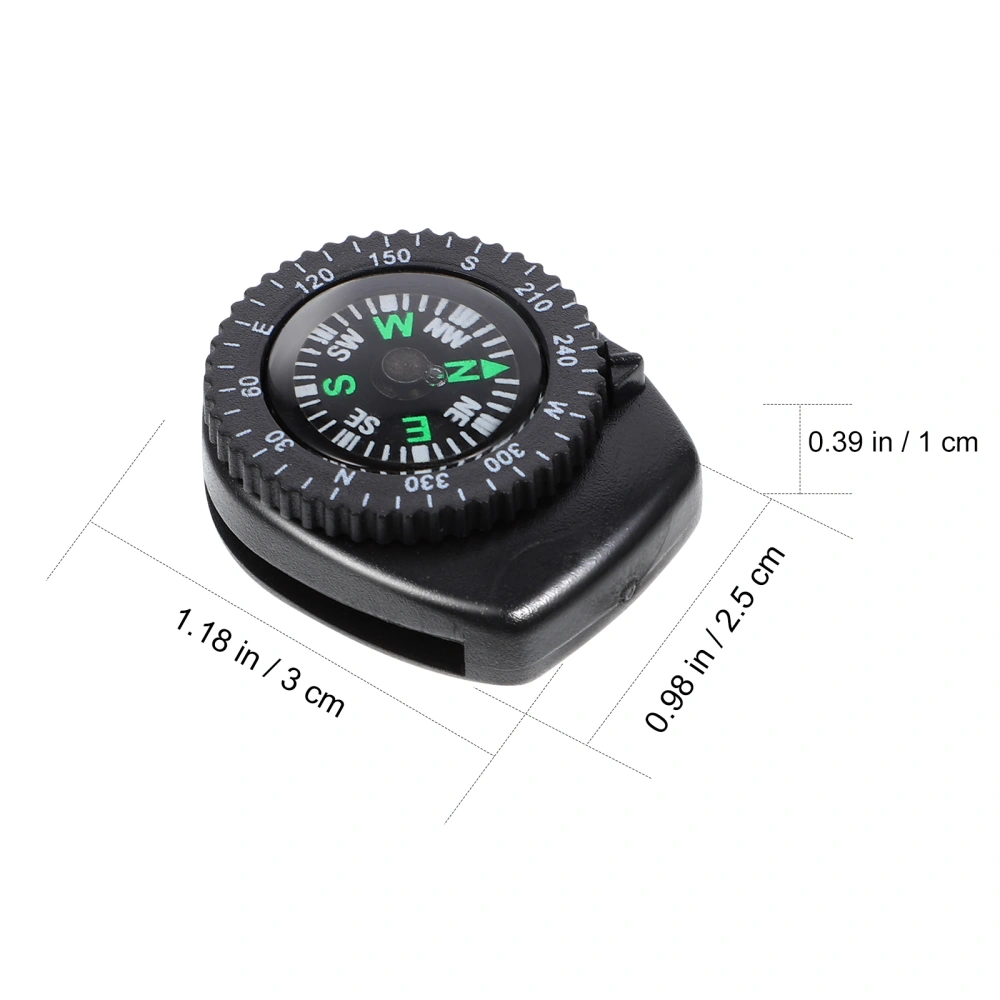 2 PCS Detachable Compass Waterproof Portable Compass Camping Compass Survival Tools for Watch