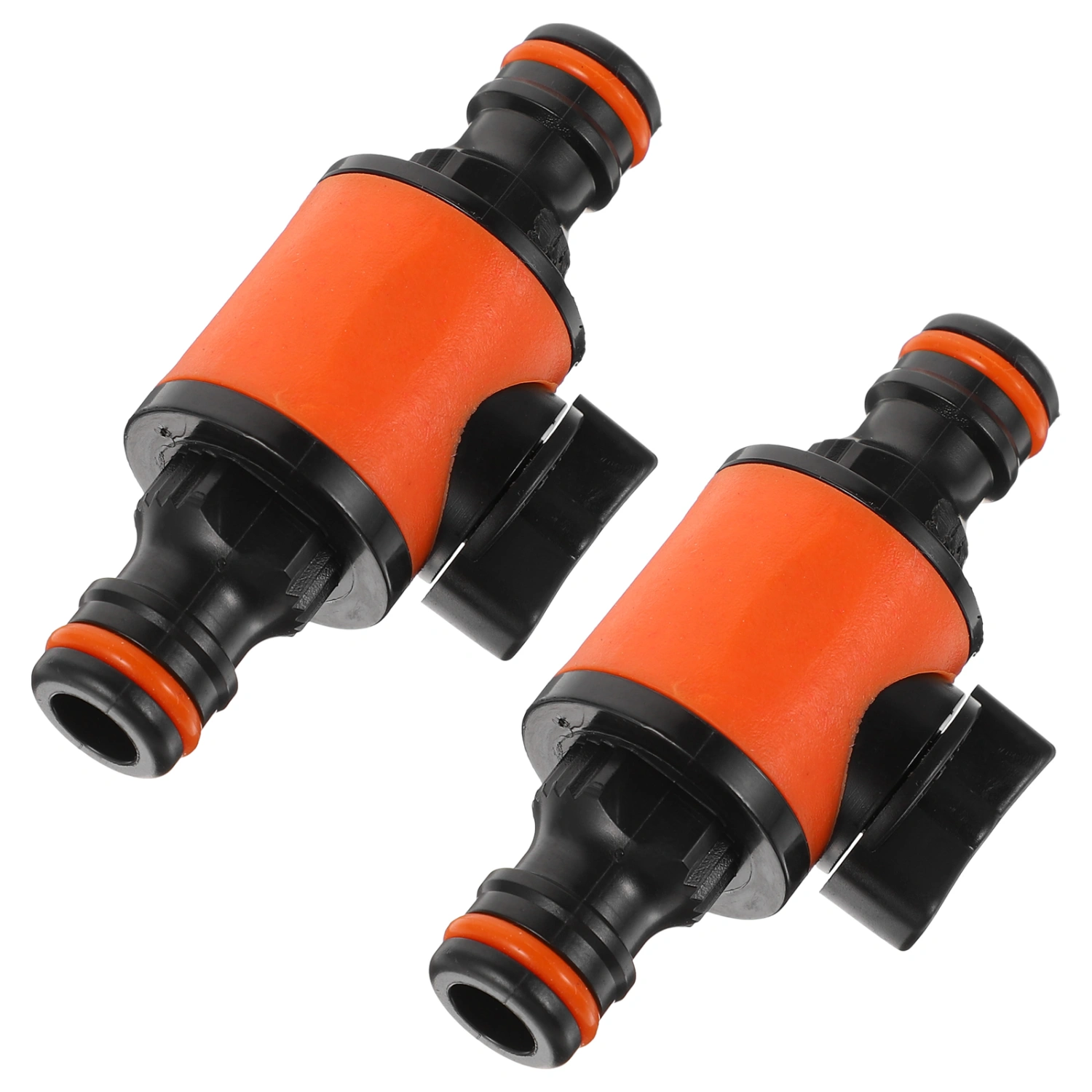 2Pcs Garden Hose Pipe In Line Tap Shut-off Valve Fittings Irrigation Hose Connector