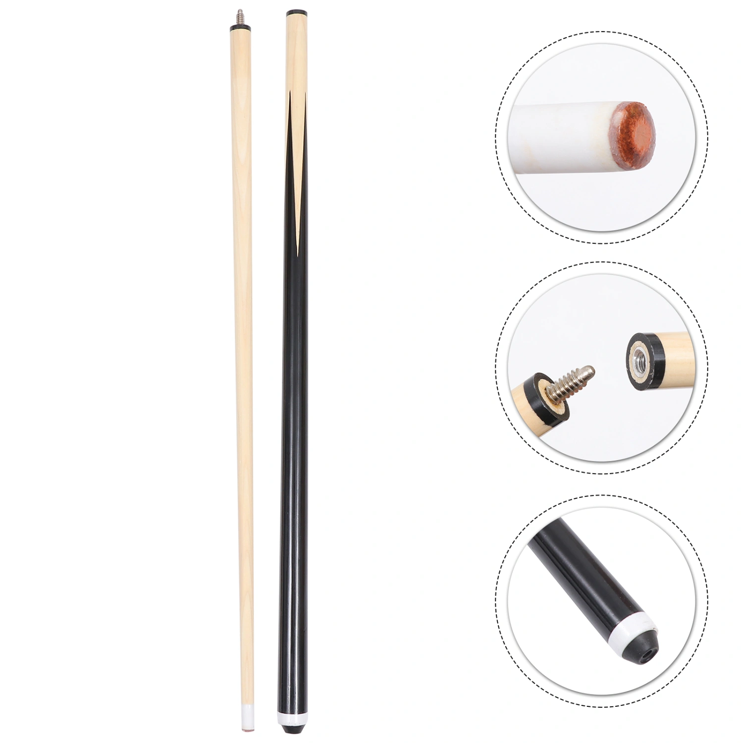1Pcs Pool Cue New 58" Billiard House Bar Pool Cue Sticks (Random Color)