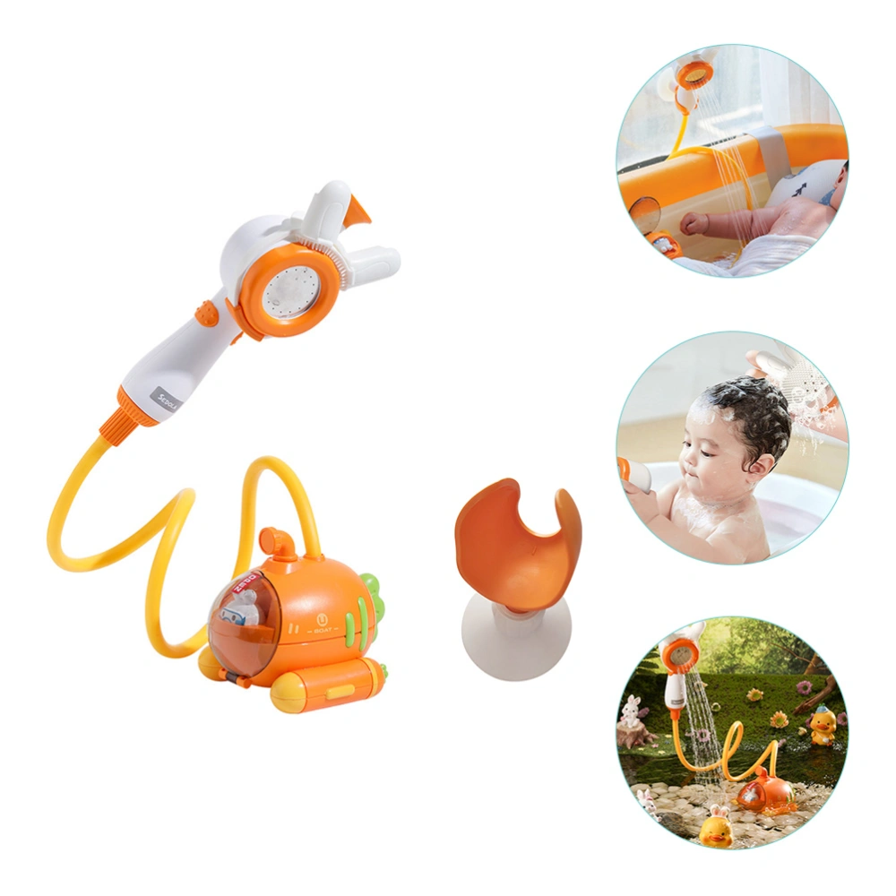 Baby Bath Toy Radish Submarine Shower Head Baby Bathroom Toy Shower Head Bathtub Toy