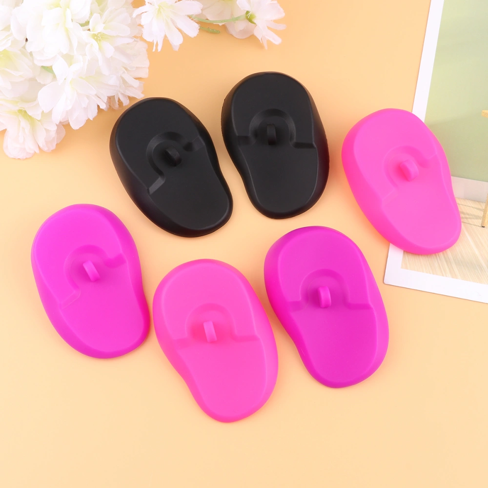 3 Pairs Hairdressing Earmuffs Silicone Ear Professional Ear Protectors for Hair Perm Dye Highlight