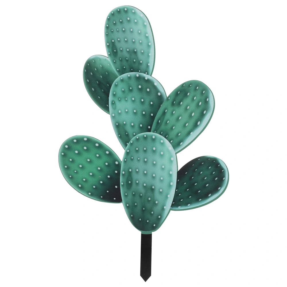 Cactus Stake Decor Outdoor Stake Garden Plants Stake Ornament for Yard Patio