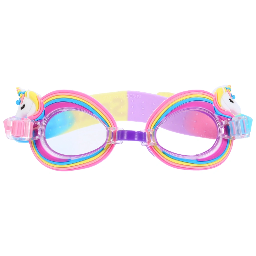 1pc Lovely Children Swimming Goggle Fog and UV Protection Swim Glasses (Colorful)