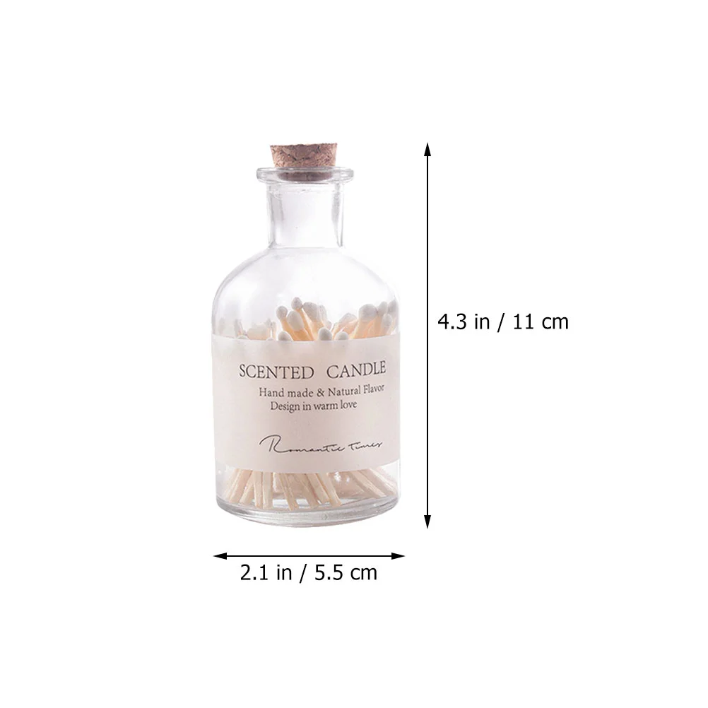 1 bottle of Match Jar Wedding Gift Matches Matchstick with Glass Storage Jar