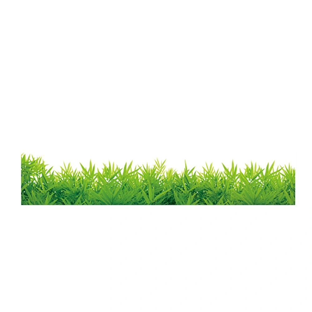 Green Grass Wall Sticker Removable Wall Decoration Mural Decals for Children Room Living Room Bedroom Office