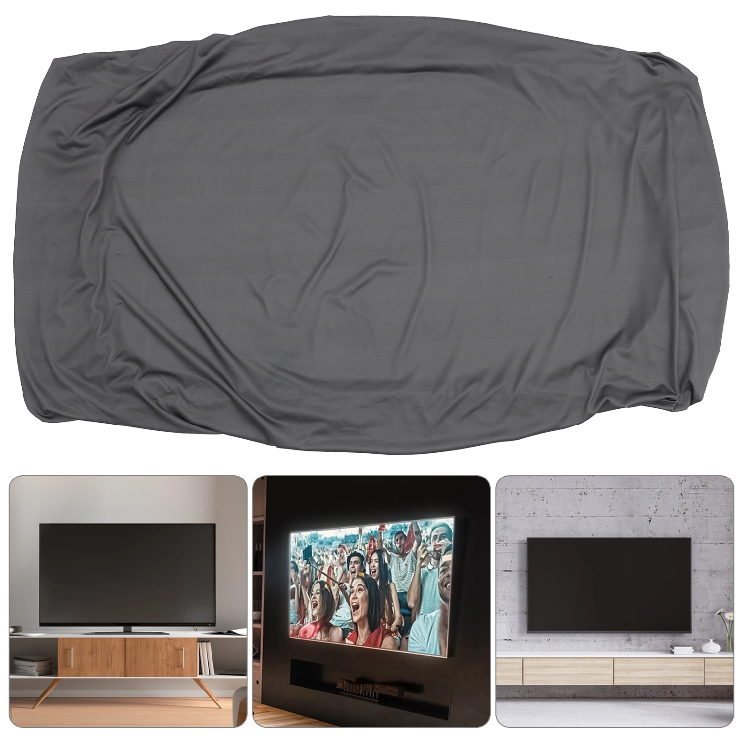 TV Dust Cover Television Screen Elastic Dust Cover Television Protective Cover for 47-50inch TV