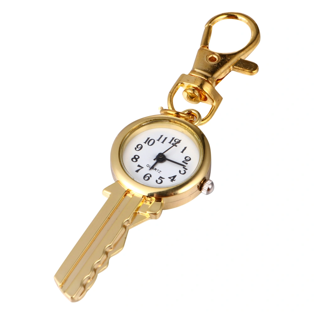 Vintage Quartz Pocket Watch Keychain Round Clocks Portable Hanging Pendant