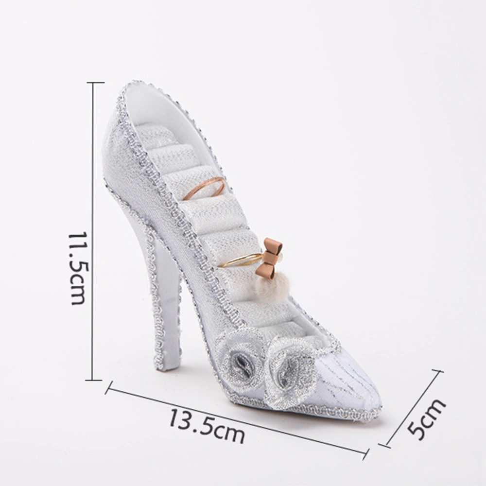 Chic High Heels Ring Holder Creative Jewelry Display Rack Ear Stud Display Organizer Rack for Home Shop