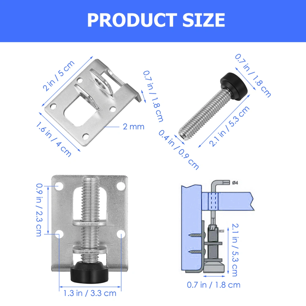 4pcs Furniture Leveler 6cm Table Leveling Feet Adjustable Table Cabinet Feet