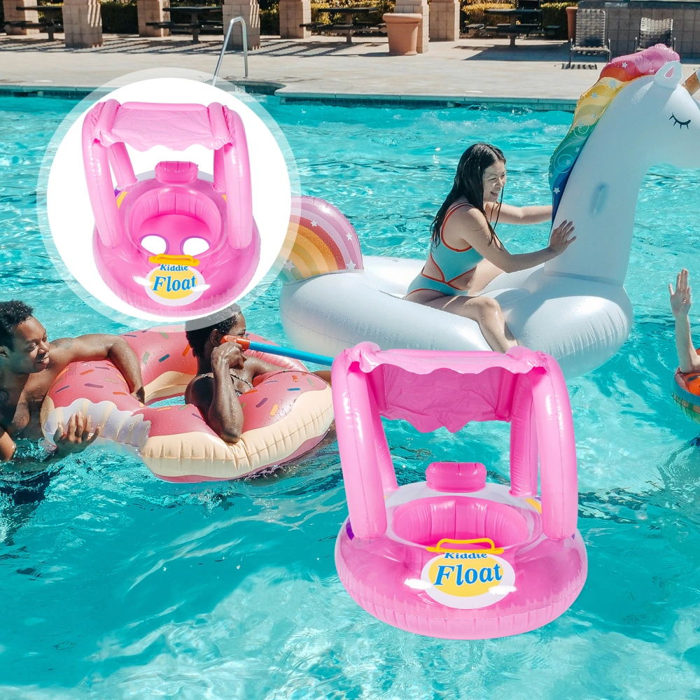 Inflatable Sunshade Seats Ring for Kids Thickened Pool Swim Float Swim Pool Toy