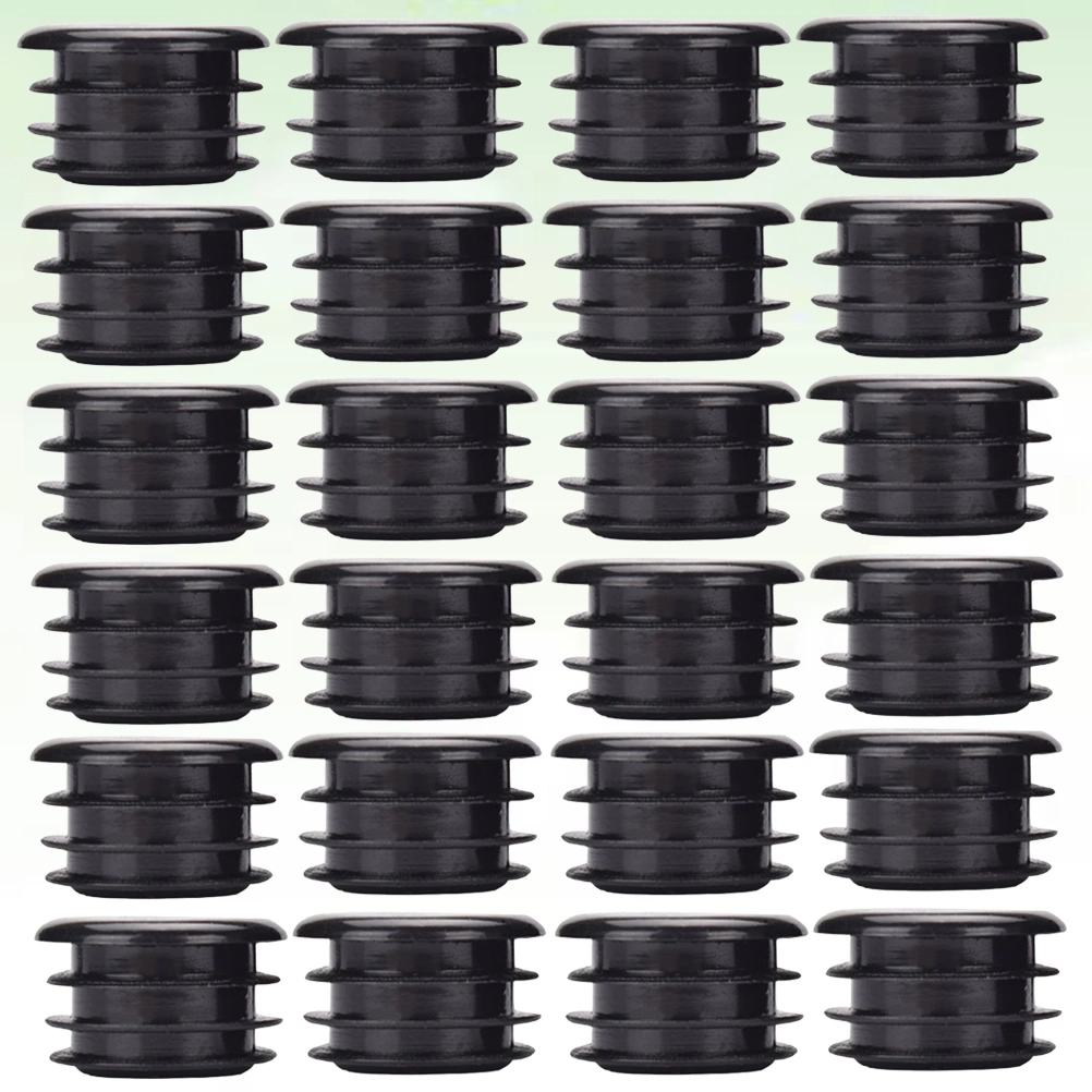 20pcs Mountain Bike Handlebar End Plugs Handlebar Caps Handle Grip Bar End Stoppers (Black)