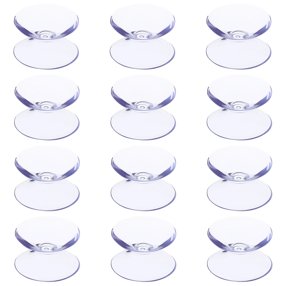 12pcs Double Sided Suction Cups Glass Table Tops Clear Spacer Glass Anti-slip Pads Mini Suction Cups