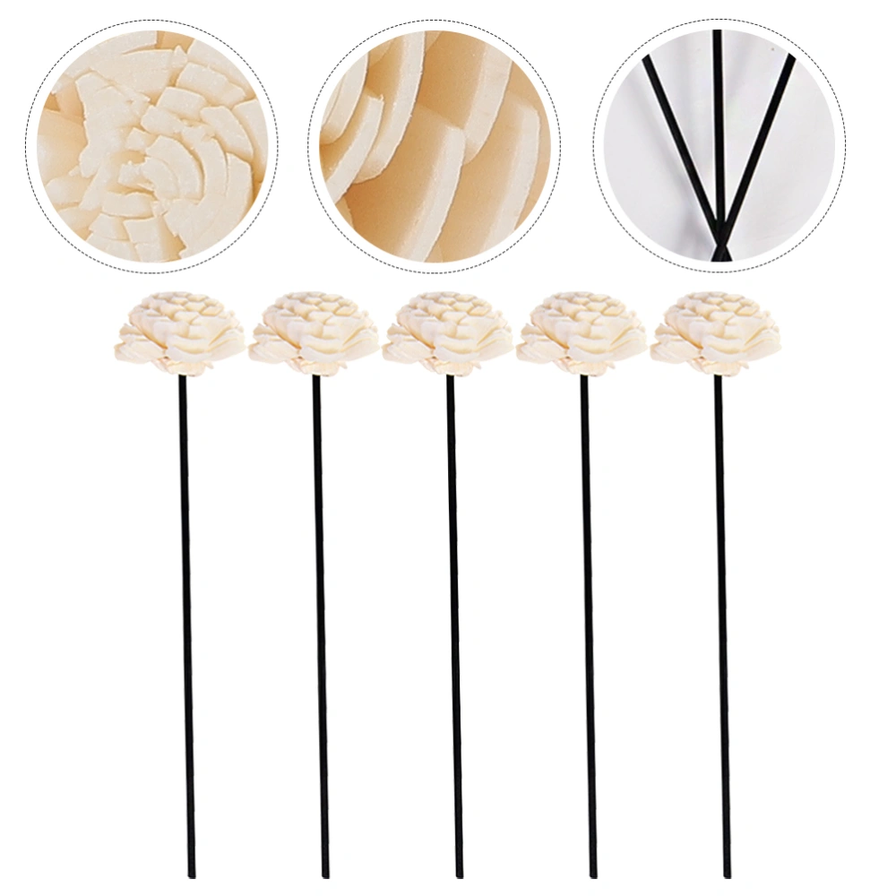 5pcs Rattan Fragrance Diffuser Flower Replacement Refill Rattan Sticks Aroma Diffuser Sticks