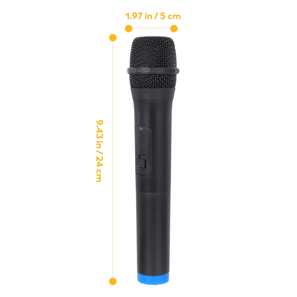 1pc Simulated Microphone Plastic Simulated Mic Fake Mic Plaything for Kids (Black)