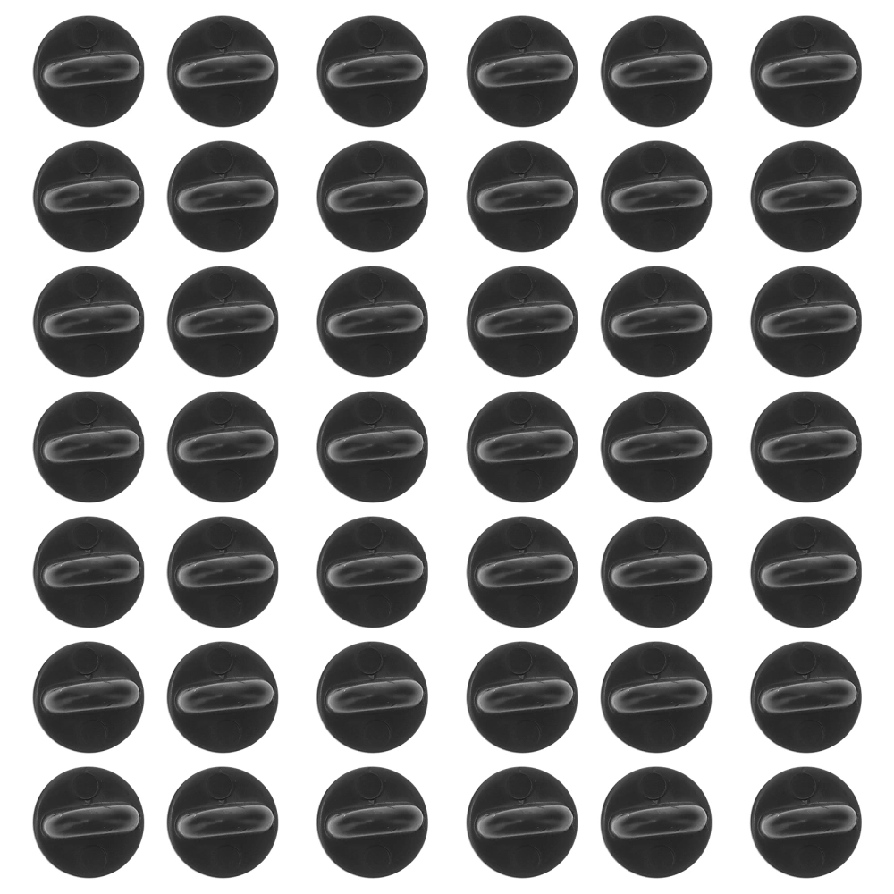 100pcs Clutch Rubber Pin Backs Keepers Replacement Uniform Badge Comfort Fit Tie Tack Lapel Pin Backing Holder Clasp (Black)