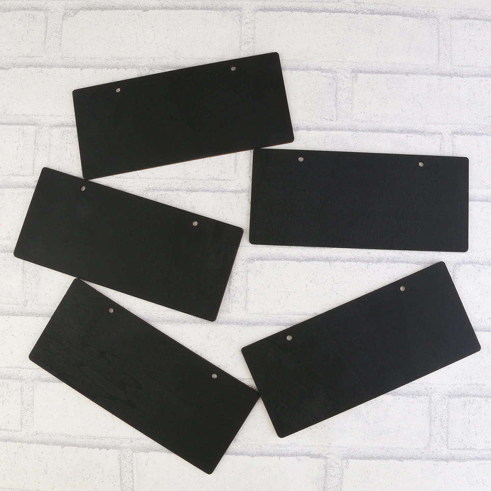 5pcs Mini Chalkboards Single Sided Black Board for Message Board Signs