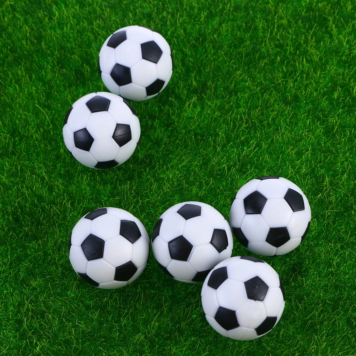 6PCS 32mm Table Football Balls Black/White Ball
