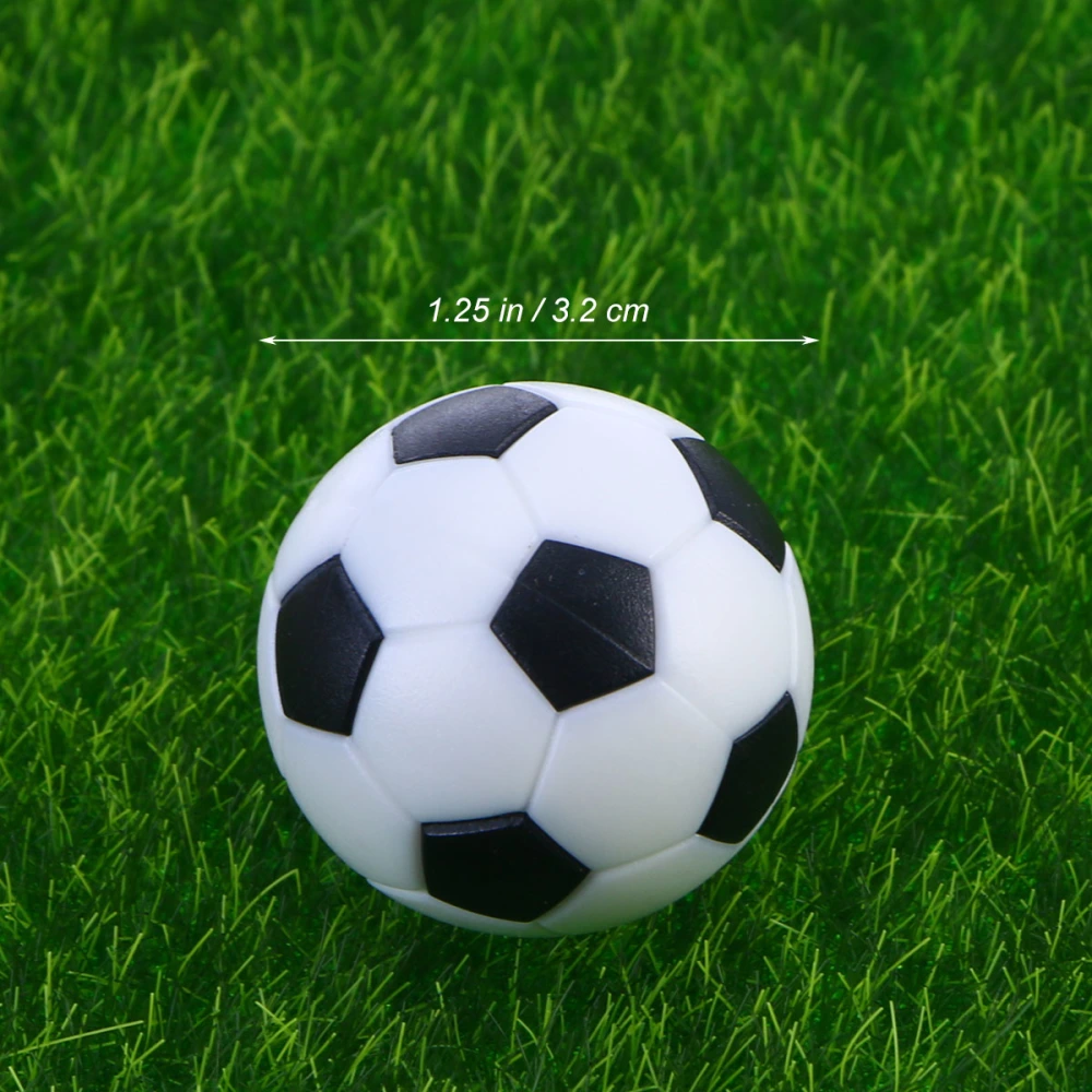 6PCS 32mm Table Football Balls Black/White Ball