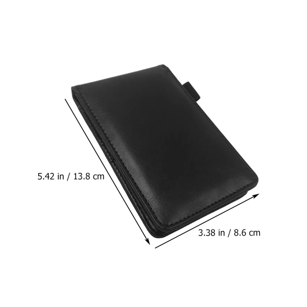 Business A7 Notebook Thickened Office Notepad Time Management Notepad (Black)