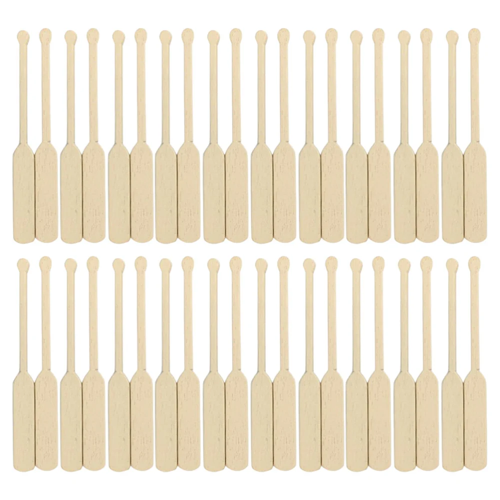 24 Pairs Beach Style Miniature Paddles Boat Accessory Beach Doll House Decor Accessories