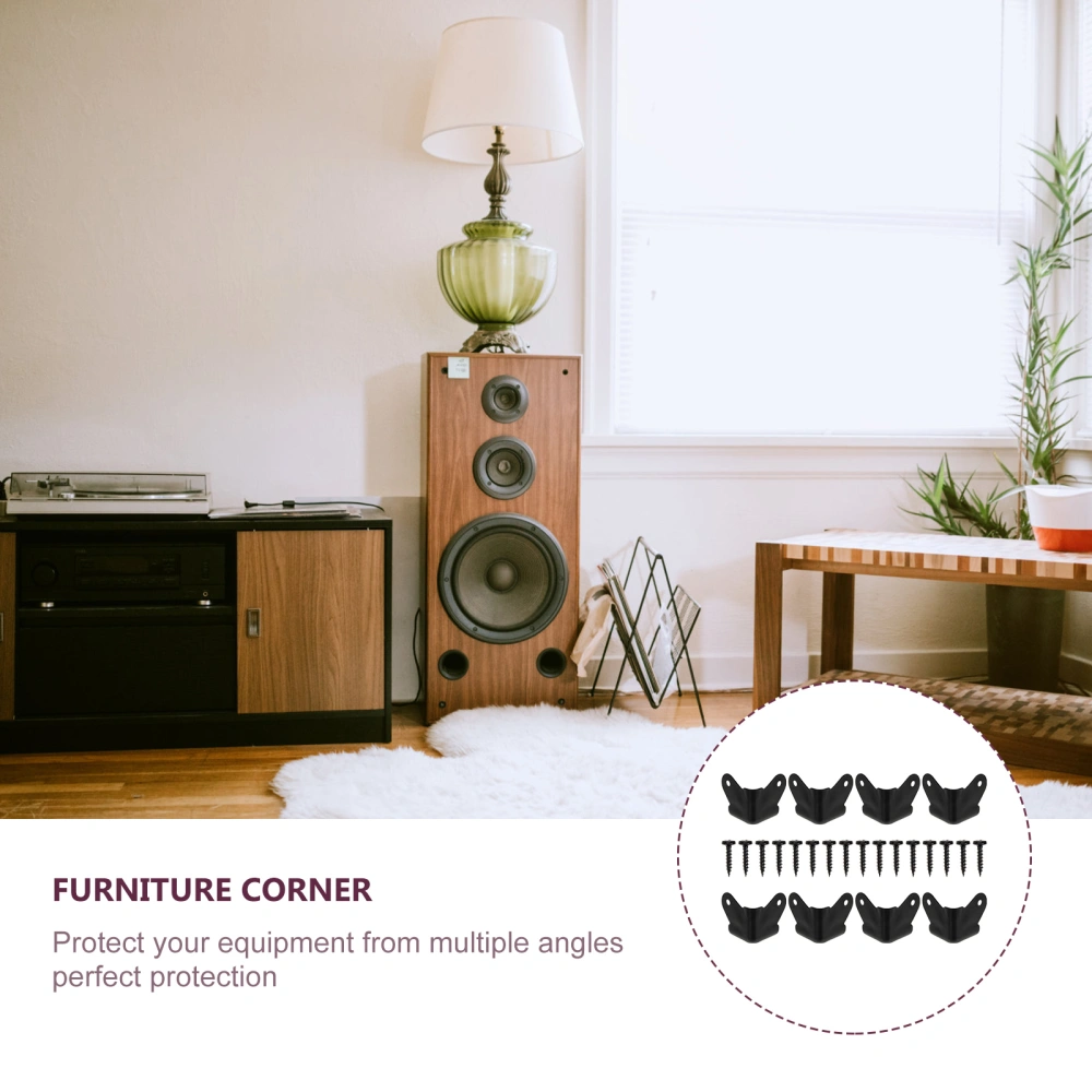 1 Set Sound Box Iron Protection Corner Furniture Collision Protection Corner