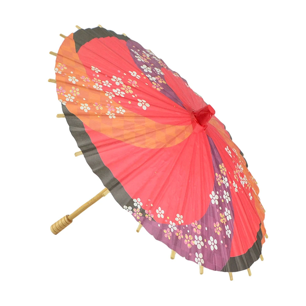 Japanese Style Paper Umbrella Mini Decorative Umbrella Dancing Prop Wedding Party Decor (Random Color)