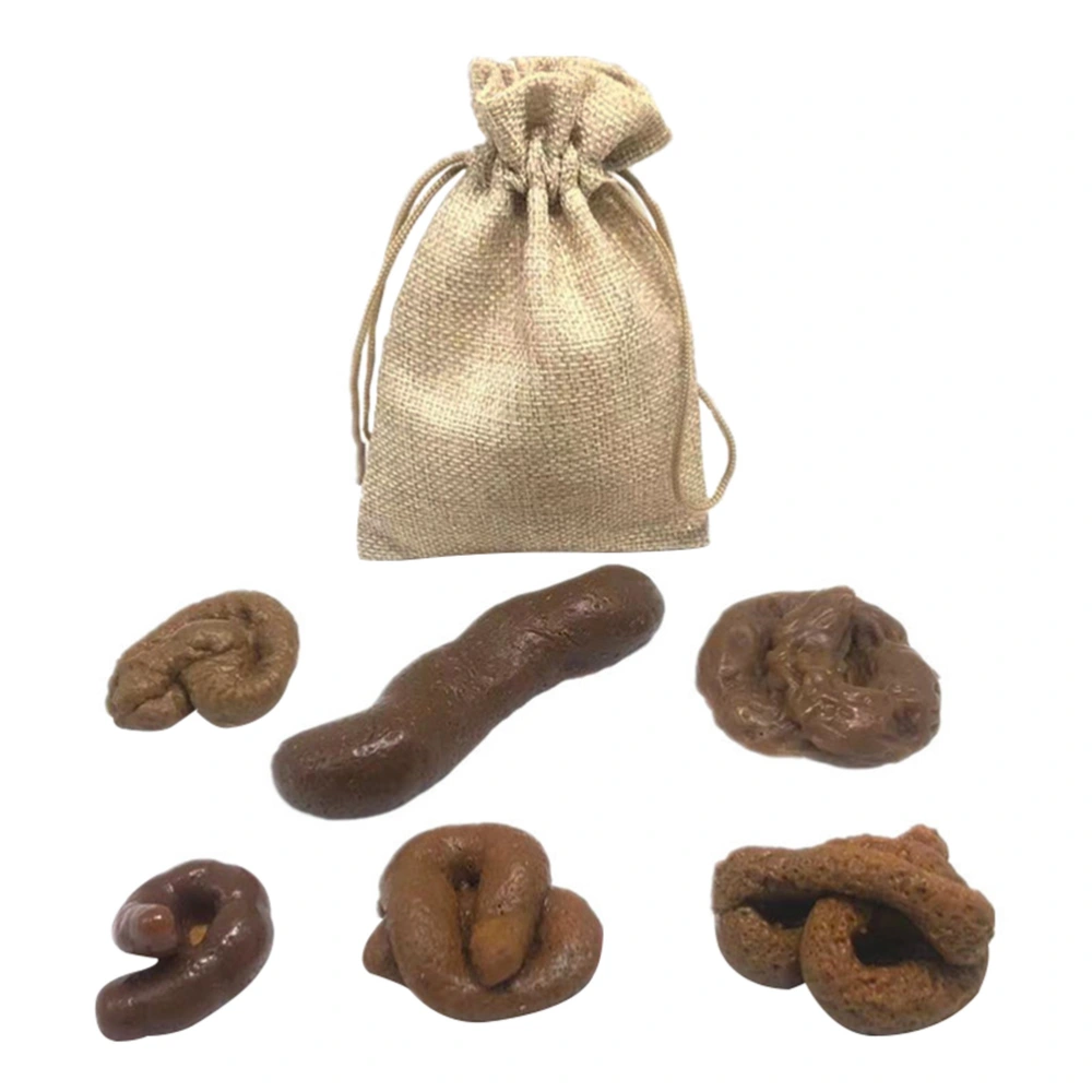 1 Set of Imitation Poop Toy Decorative Poop Props Prank Plaything (Chocolate)