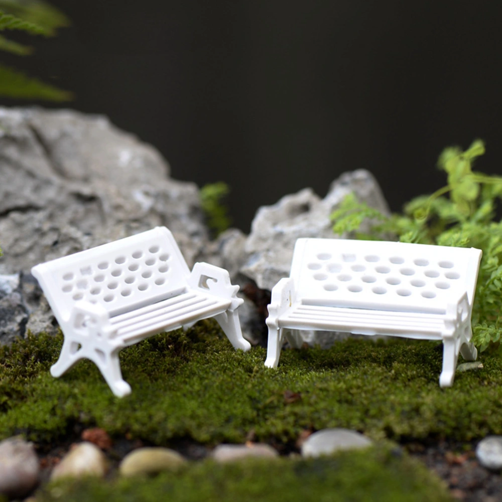 20Pcs Mini House Bench Models Decorative Realistic Bench Models Miniature Park Benches