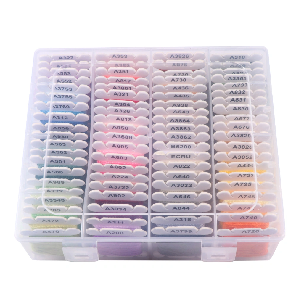 1 Box 80 Colors Embroidery Thread Yarn Thread Sewing Thread Sewing Machine Thread for DIY Sewing Use