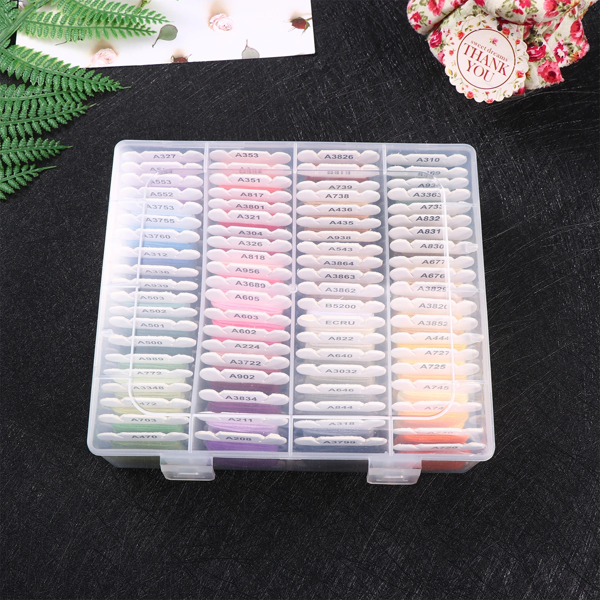 1 Box 80 Colors Embroidery Thread Yarn Thread Sewing Thread Sewing Machine Thread for DIY Sewing Use