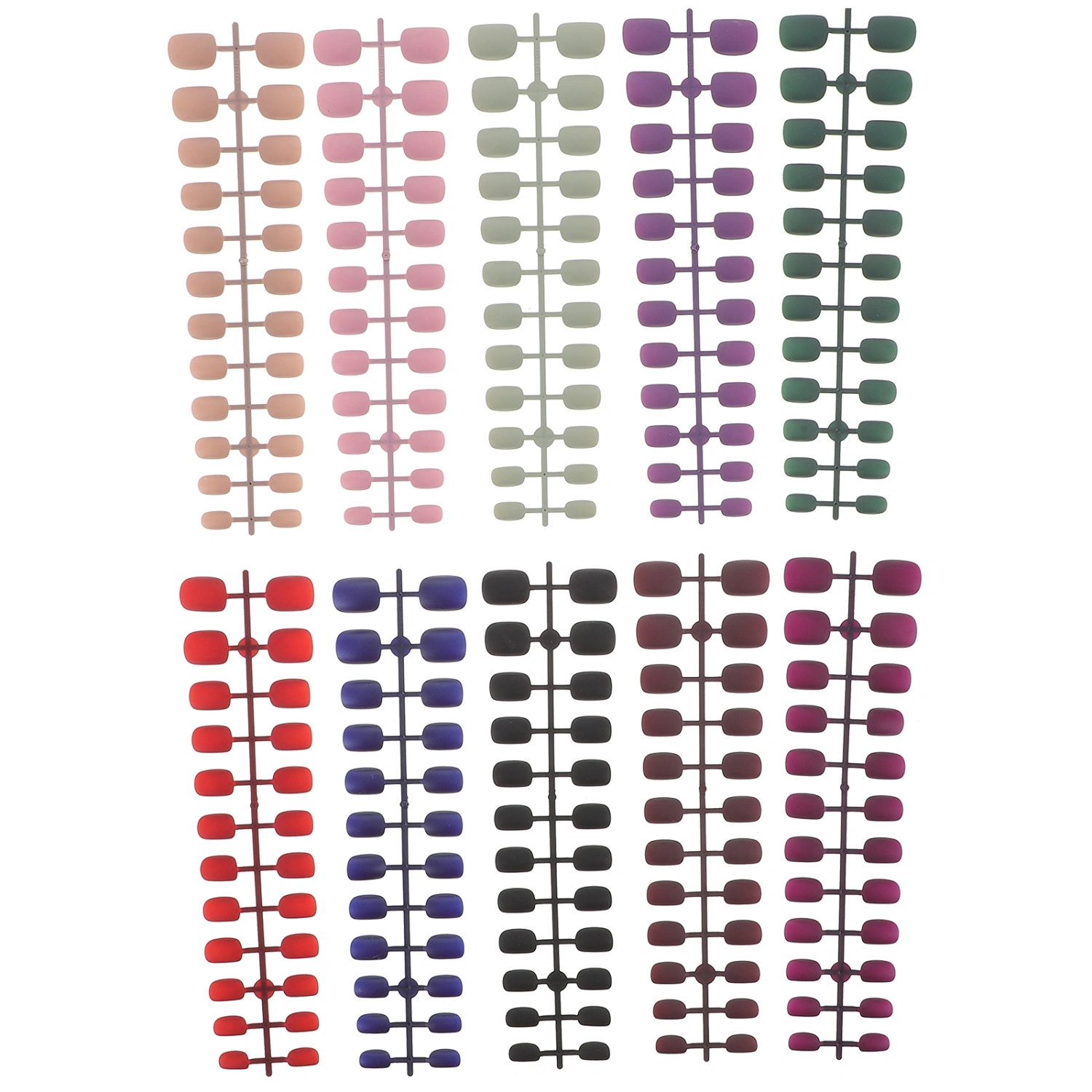 240pcs Press on Nails Short False Nail Detachable Fake Nails Nail Art Accessory