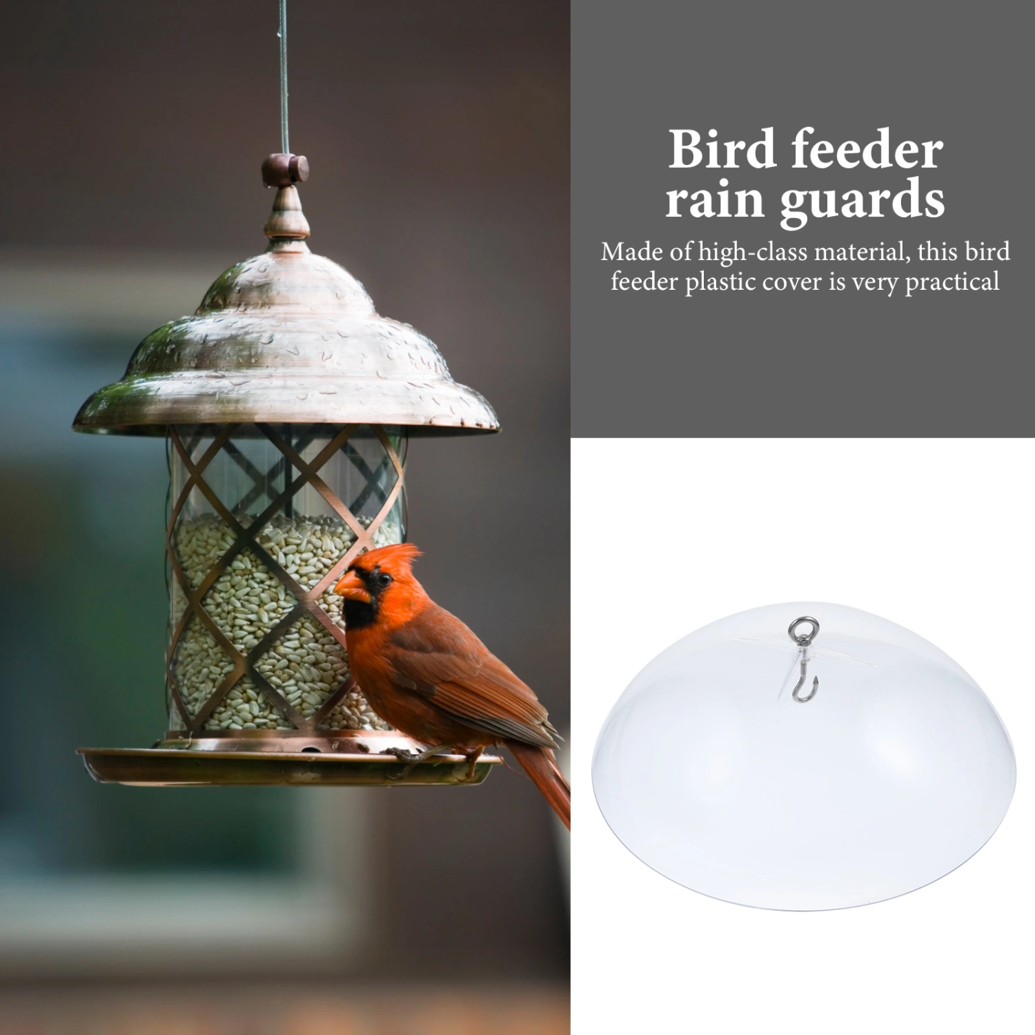 Bird Feeder Protective Cover Bird Feeder Protective Dome Flowerpot Rain Cover